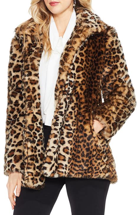 long leopard coat|faux fur leopard print coat.